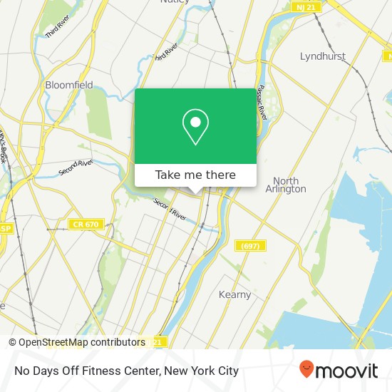 No Days Off Fitness Center map