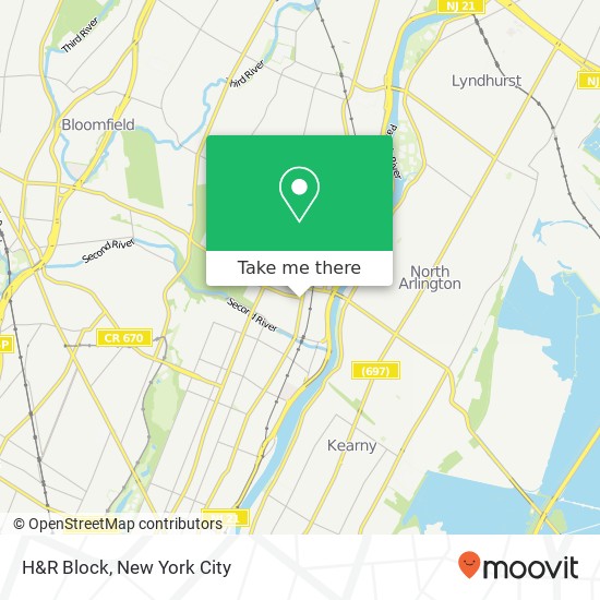 H&R Block map