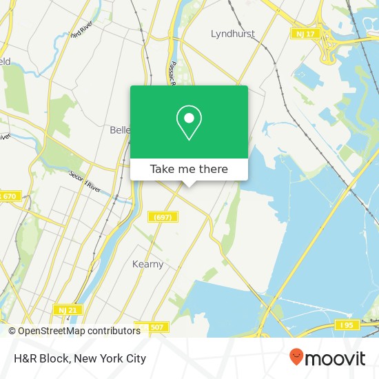 H&R Block map