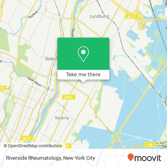 Mapa de Riverside Rheumatology