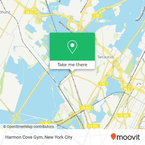 Mapa de Harmon Cove Gym