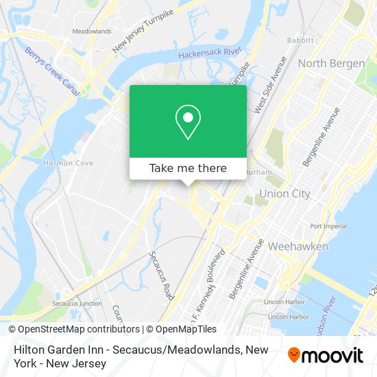 Mapa de Hilton Garden Inn - Secaucus / Meadowlands
