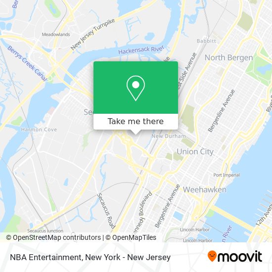 NBA Entertainment map