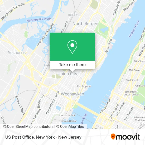 US Post Office map