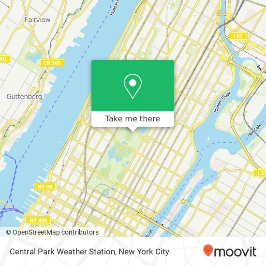 Mapa de Central Park Weather Station