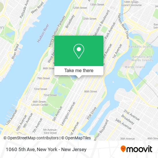 1060 5th Ave map