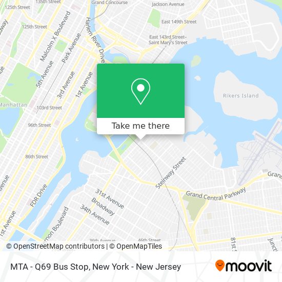 Mapa de MTA - Q69 Bus Stop