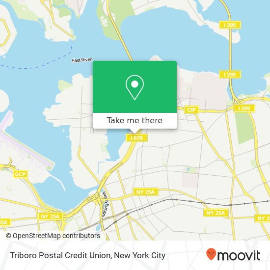 Mapa de Triboro Postal Credit Union