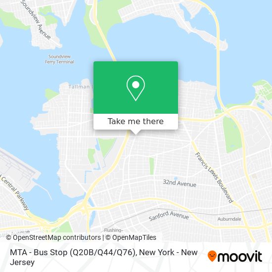 MTA - Bus Stop (Q20B/Q44/Q76) map
