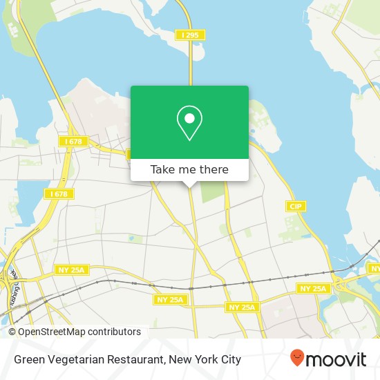 Mapa de Green Vegetarian Restaurant