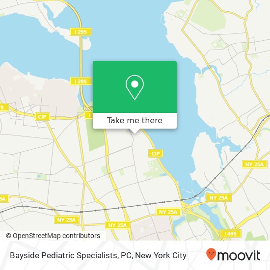 Bayside Pediatric Specialists, PC map