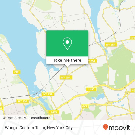 Mapa de Wong's Custom Tailor