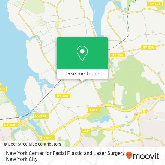 Mapa de New York Center for Facial Plastic and Laser Surgery