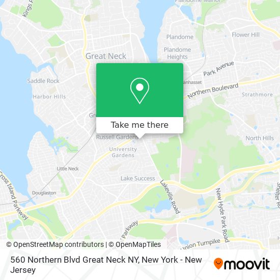 560 Northern Blvd Great Neck NY map