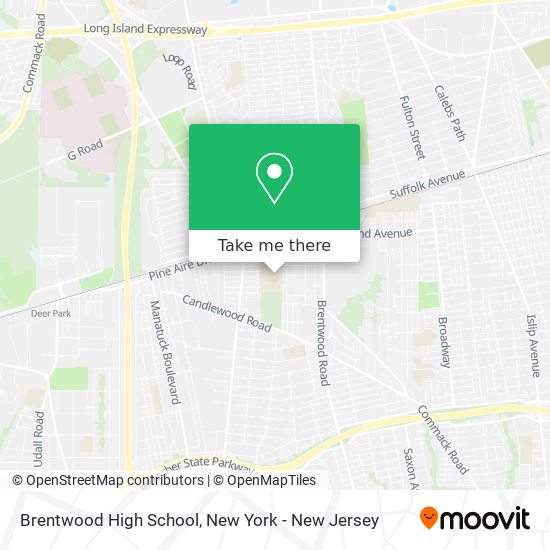 Mapa de Brentwood High School