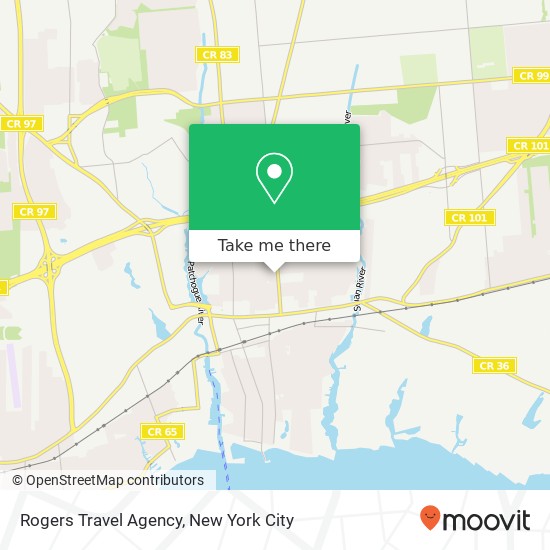 Mapa de Rogers Travel Agency