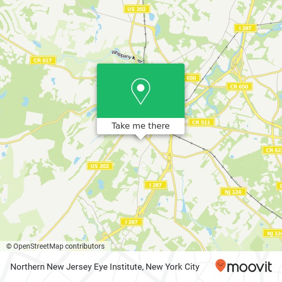 Mapa de Northern New Jersey Eye Institute