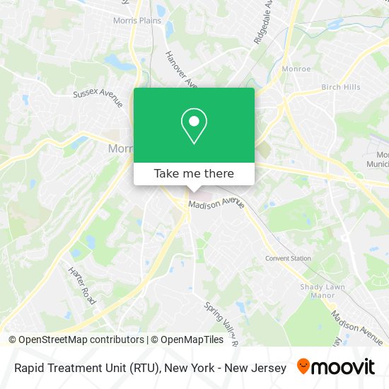 Rapid Treatment Unit (RTU) map