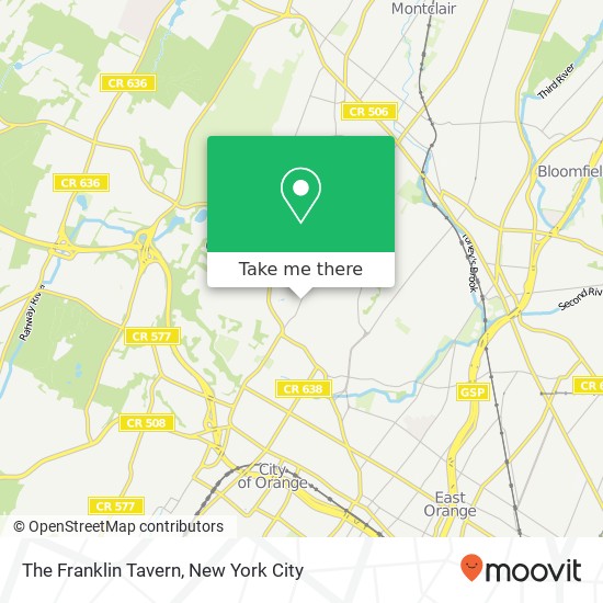 The Franklin Tavern map