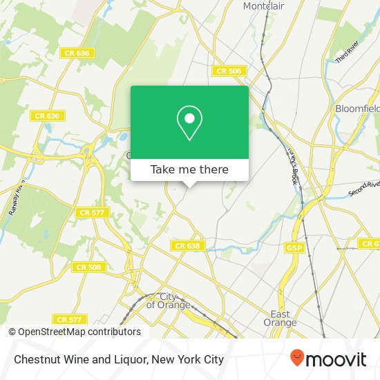 Mapa de Chestnut Wine and Liquor