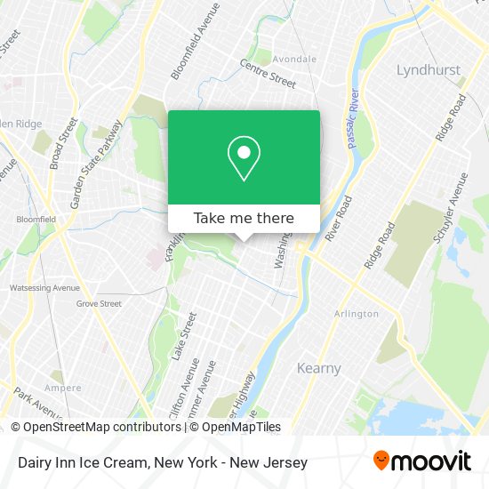 Dairy Inn Ice Cream map