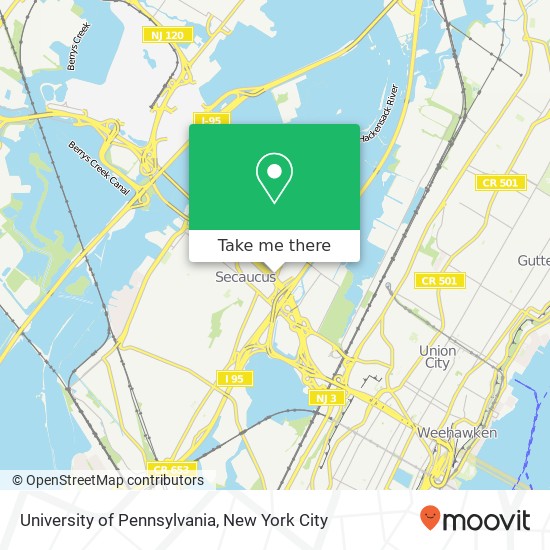 University of Pennsylvania map
