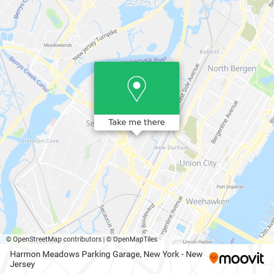 Harmon Meadows Parking Garage map