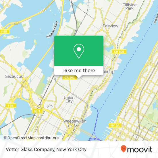 Vetter Glass Company map