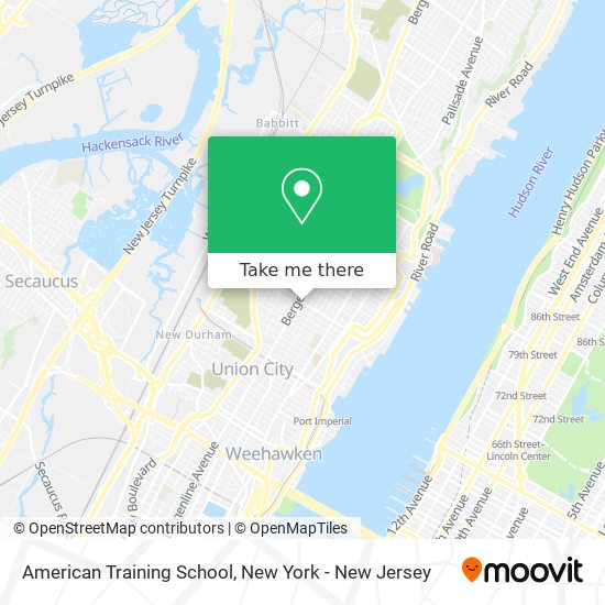 American Training School map