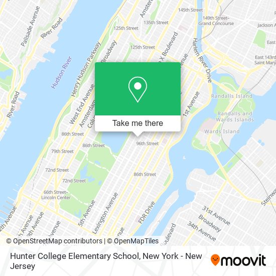 Hunter College Elementary School map