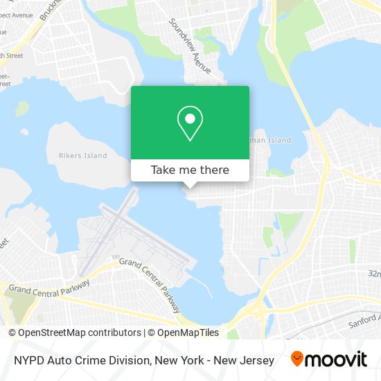 NYPD Auto Crime Division map