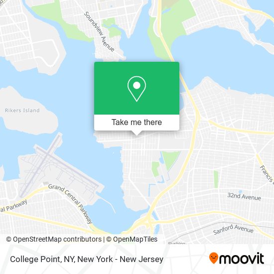Mapa de College Point, NY