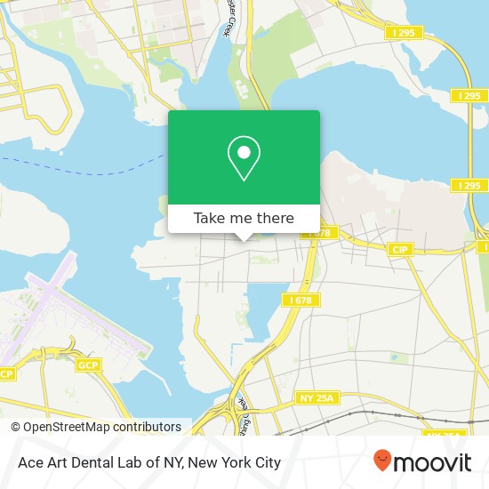 Ace Art Dental Lab of NY map