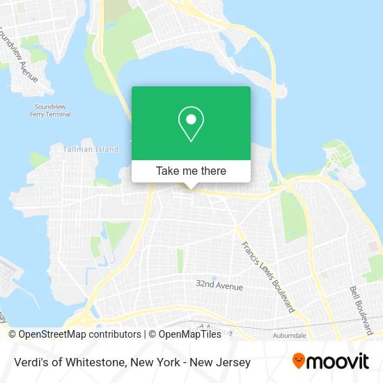 Verdi's of Whitestone map