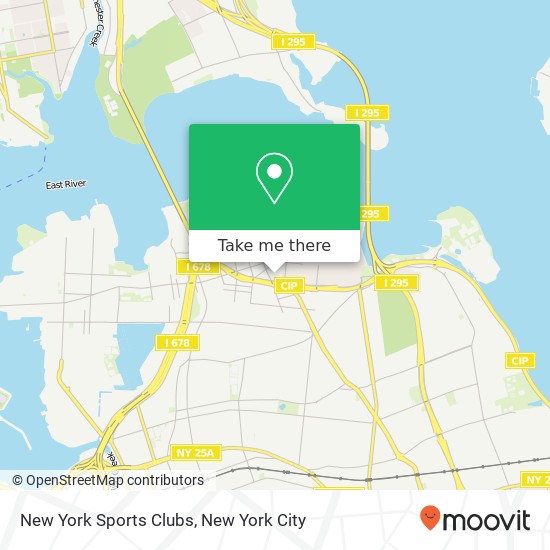 New York Sports Clubs map