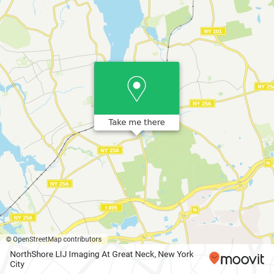 NorthShore LIJ Imaging At Great Neck map