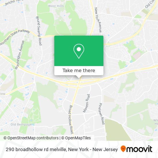 Mapa de 290 broadhollow rd melville