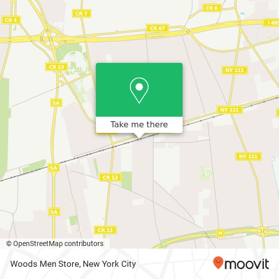 Woods Men Store map