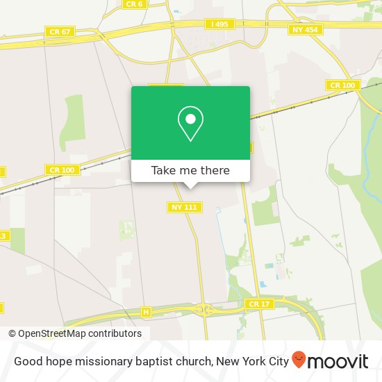 Good hope missionary baptist church map