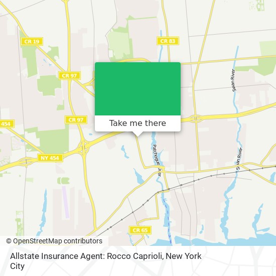 Allstate Insurance Agent: Rocco Caprioli map