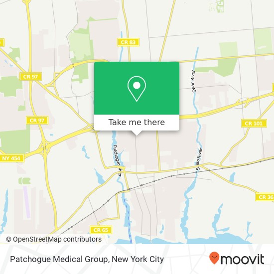 Patchogue Medical Group map