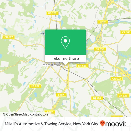 Mapa de Milelli's Automotive & Towing Service