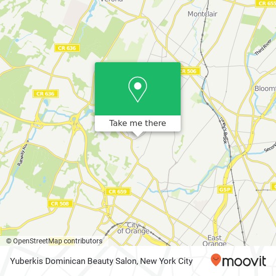 Mapa de Yuberkis Dominican Beauty Salon