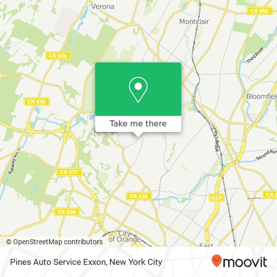 Mapa de Pines Auto Service Exxon