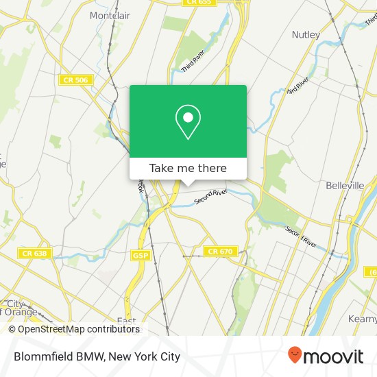Mapa de Blommfield BMW