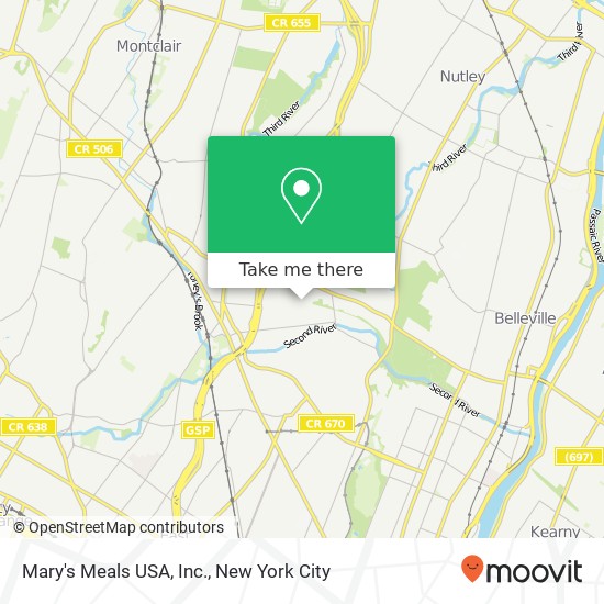 Mapa de Mary's Meals USA, Inc.