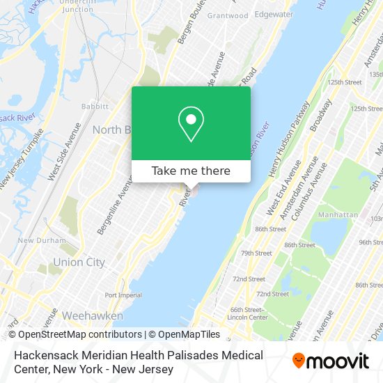 Hackensack Meridian Health Palisades Medical Center map