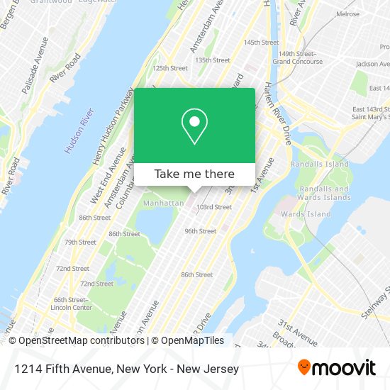 Mapa de 1214 Fifth Avenue
