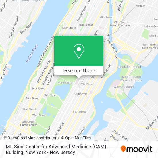 Mapa de Mt. Sinai Center for Advanced Medicine (CAM) Building