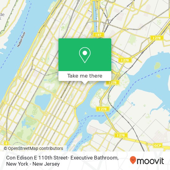 Mapa de Con Edison E 110th Street- Executive Bathroom